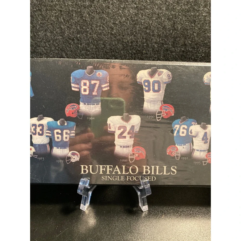 Buffalo Bills NFL Jersey Evolution Wall Plaque 5x15 Single Focused 1960-2005 NEW